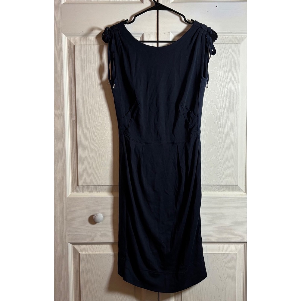 Marc by Marc Jacobs Navy Pima Cotton Tie Shoulder Sheath Dress XS